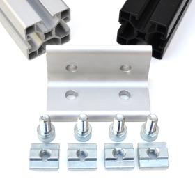 Угловой соединитель 40х80 арт. 6013 с комплектом крепежа