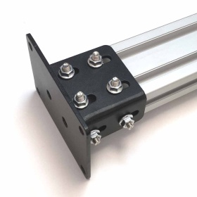 Опора стальная, для крепления конструкционных профилей 30х60 к полу