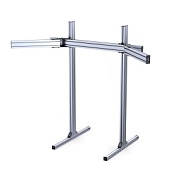 RSI-3T-SCR-4040-S10-BP | Трипл скрин для симрейсинга (серия 40 паз 10 мм) Без покрытия