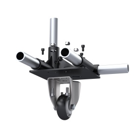 Правый адаптер для труб диаметром 28 мм, толщина металла 2,5 мм. В разборе вместе с колесом.