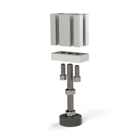 Способ крепления - Опорная плита алюминиевая M16-45х90