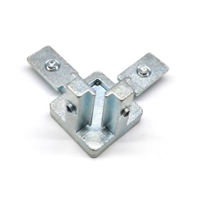 Стальной угловой соединитель на 3 стороны для профиля 40 серии паз 10 мм