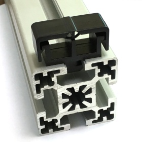 Двусторонняя клипса с защелками, к профилям с пазом 10 мм