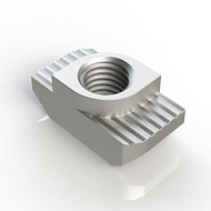 5017 SS-304 | Т-Гайка нержавеющая, Паз 10, М6