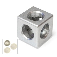 2069 | Трехсторонний кубический соединитель (к профилям серии 30)