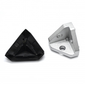 Трехсторонний соединителя для конструкционного профиля серии 40 и комплектная заглушка