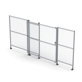 SG-40-SlideDoor | Секция с откатной дверью 2000x2000 для ограждения, серия 40 (Анодированные) изображение 6