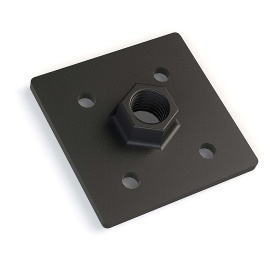 Стальная опорная плита 80х80 мм резьба М16