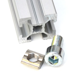 8Т М6-20 Пазовый сухарь, Винт М6х12, профиль 20х20