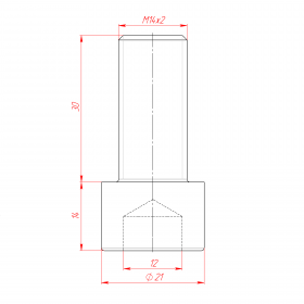 Винт M14x30, DIN912