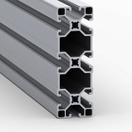 OB-40120L | Профиль 40х120 мм, облегченный. Паз 8 мм (Анодированный)