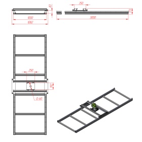 RSI-21001 | Станок для выравнивания слэбов 1000х3000 мм (комплект для сборки) изображение 6