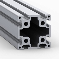 OB-8080S10-HEAVY-BP | Профиль 80х80 мм. Тяжелый, Паз 10 мм (Без покрытия)