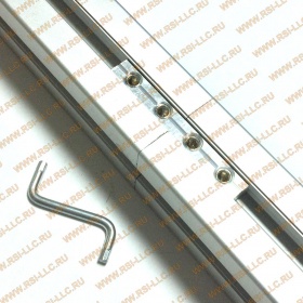 Короткий 80мм линейный соединитель паз 10 мм из алюминия