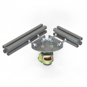 Схема крепления колеса RSI-40-GD к адаптеру