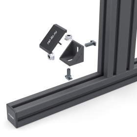 Крепление сингл-скрина на уголки, крепеёж