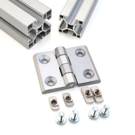 Алюминиевая дверная петля, для профилей 30 и 40