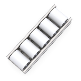 Пластиковые ролики Ø 30 мм на оцинкованной оси направляющих RSI-STE-6033T10