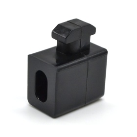 3142/3084 black Винтовая черная клипса в паз 10 мм