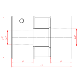 MH-D30L42-10x14 | Муфта соединительная, кулачковая изображение 3