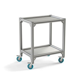 RSI-1008-500х700х850-2 | Стойка подкатная 500х700х850 2 полки