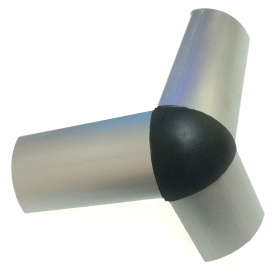 Соединение профилей 30R в трехсторонний угол