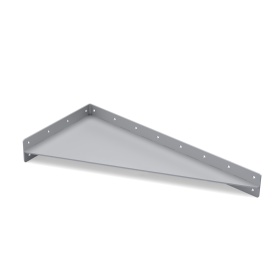 Сварной уголок 280х600 мм с ребром жесткости для профиля из алюминия серия 40