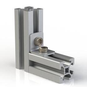 Угловой соединитель из стали 20х20 мм