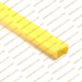Заглушка желтая пластиковая для станочных профилей с пазом 6 мм