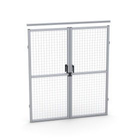 SG-40-1600-1800-2Door | Ворота распашные 1600x1800 для ограждения, серия 40 (Анодированные) изображение 0