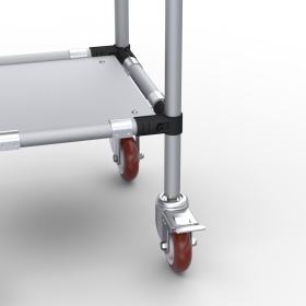 RSI-MST-400x400x1300-3 | Стойка подкатная 400х400х1300 3 полки изображение 4