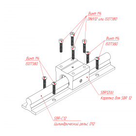   SBR12UU    D12