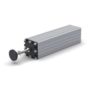 TS-8080-PLATE-M12 с телескопическим профилем 80х80 и опорой