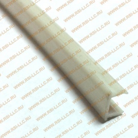 Серый пластиковый защитный профиль к профилям  с пазом 8 мм