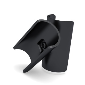 RSI-DF19B — кронштейн соединительный для труб 28 мм, черный