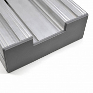 60160_CAP_GRAY | Торцевая заглушка к профилям 60х160 серая