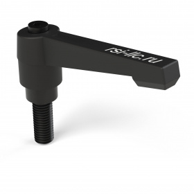 Металлическая ручка с фиксатором. Внешняя резьба М12х32 мм