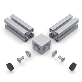 Кубик соединительный на угол профилей серии 40 паз 8