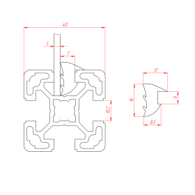 4127 | Резиновый уплотнитель паз 10 изображение 4
