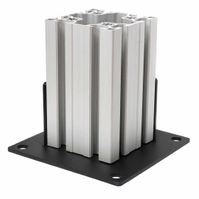 Фундаментная опора под конструкционный алюминиевый профиль 90х90 мм