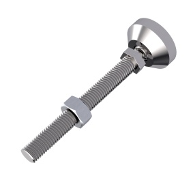 Нержавеющая опора-ножка артикул 7742, основание диаметром 40 мм