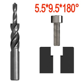 Двухступенчатое сверло под винт DIN912 5.5*9.5*180 градусов