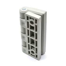 3017-GRAY | Петля дверная пластиковая, для профилей 50х50, серая изображение 3