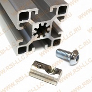 5061 | Сухарь пазовый c прижимным шариком, паз 10, М8