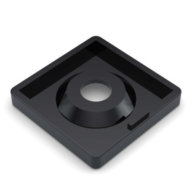 Черная алюминиевая заглушка на торец 50х50