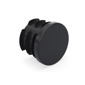 Торцевая заглушка RSI-F110S, пластик, чёрный, для трубы Ø28 мм