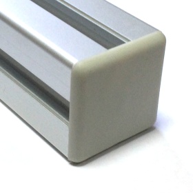 Серая торцевая заглушка 40х40
