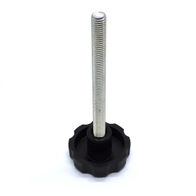Ручка-барашек М10х105. Основание из пластика, диаметр 50 мм