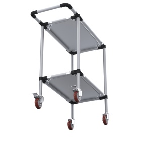 RSI-MST-700x400x1300-3 | Стойка подкатная 700х400х1300 3 полки изображение 3