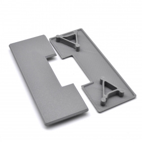 Заглушка серая 60х160 и конструкционный профиль 60х160